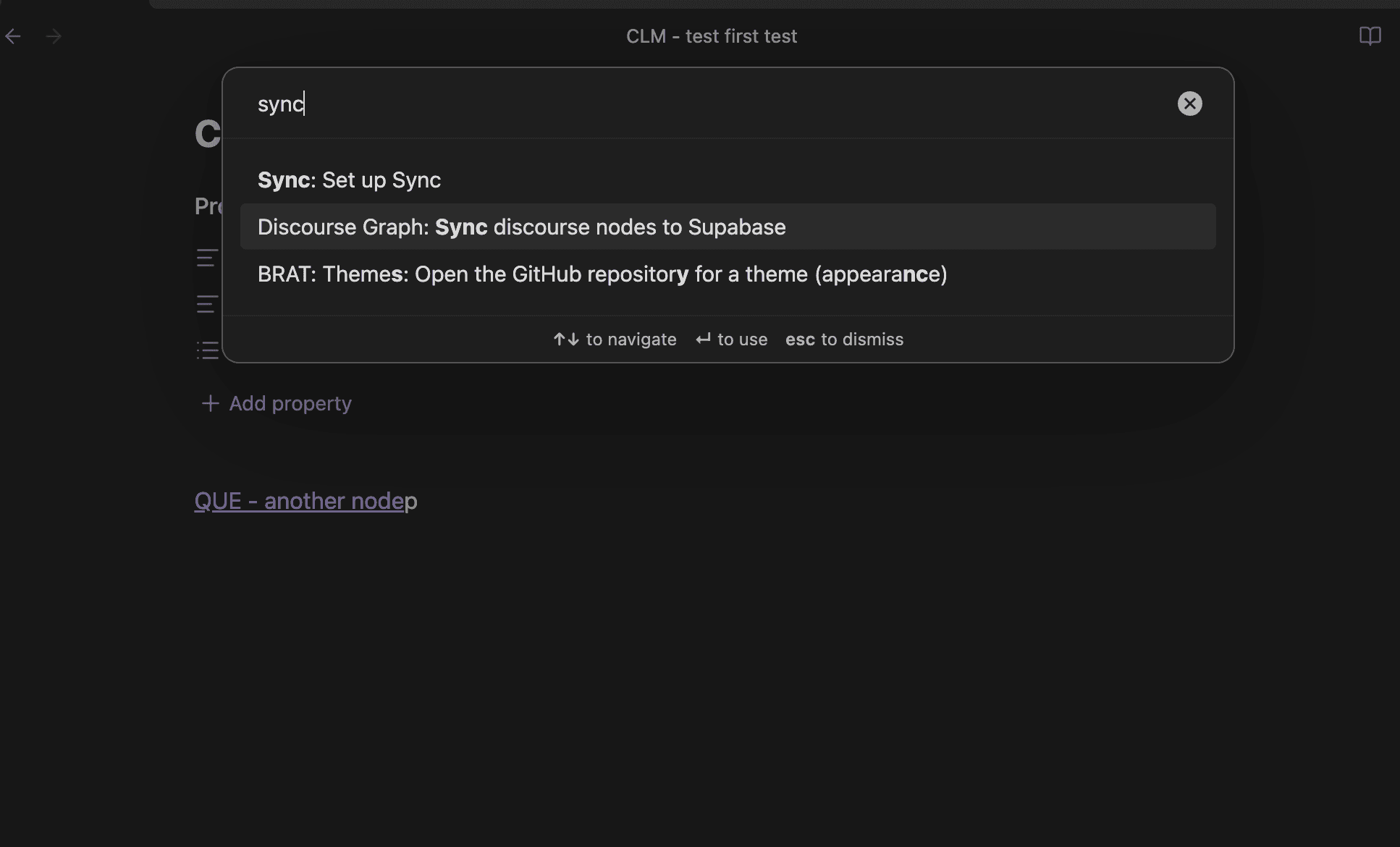 Sync command